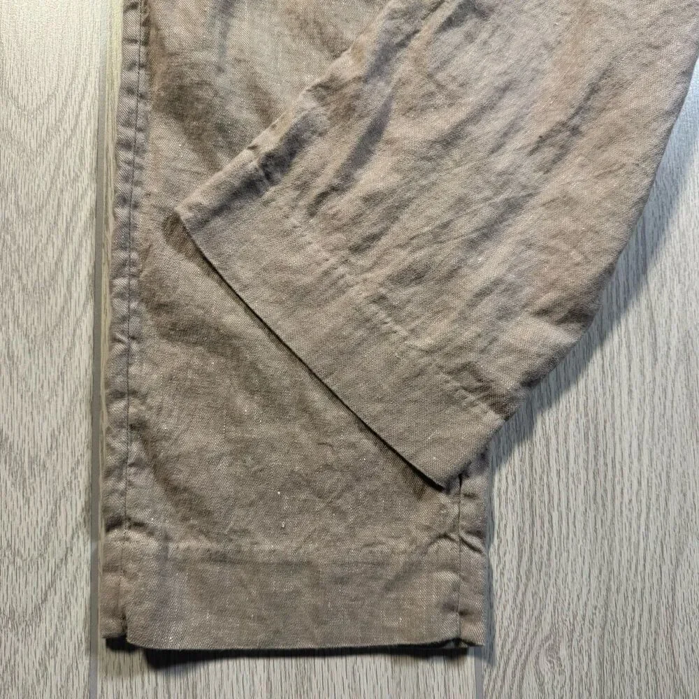 Fairlane Straight Leg Linen Blend Pants Men’s 33x32 Natural Beige Summer Beach